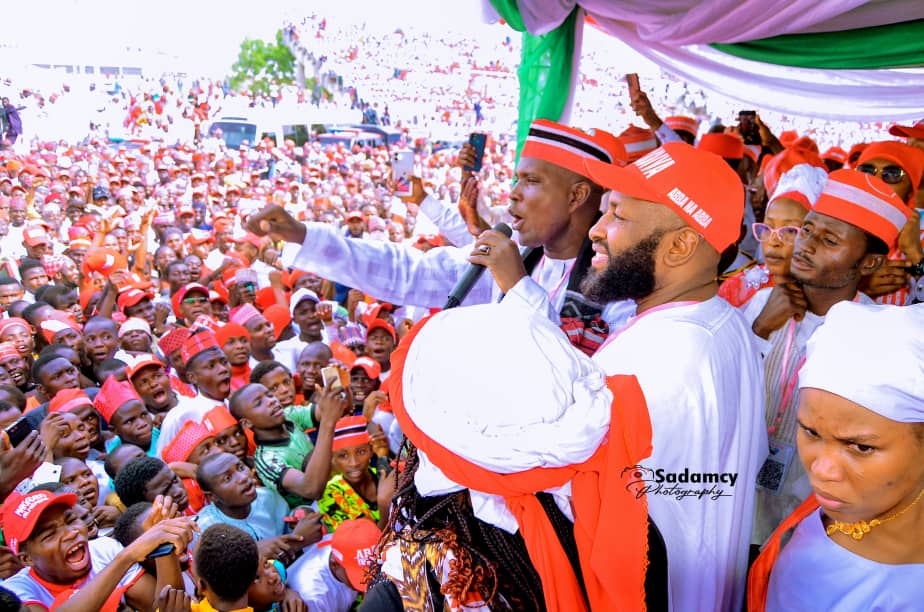 Dandazon 'yan fim da mawaƙan Kannywood a wajen taron