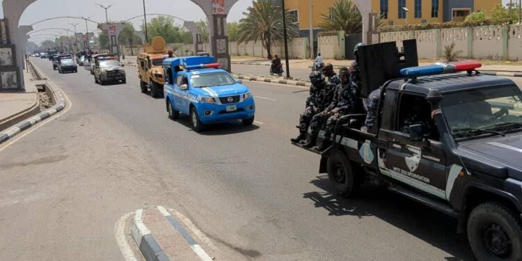 Haɗakar hukumomin tsaro sun yi sintiri domin gwada ƙarfi a Kano